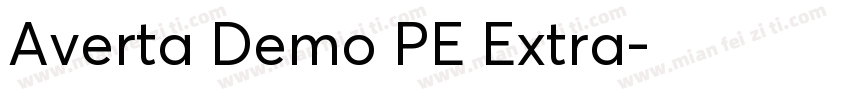 Averta Demo PE Extra字体转换